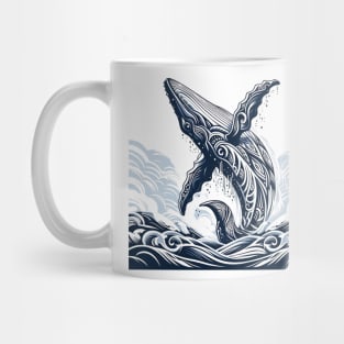 Tribal Humpback Whale Mug